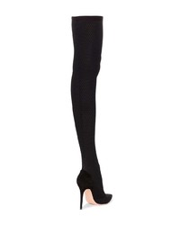 Gianvito Rossi Black Vox Cuissard 105 Knee High Boot