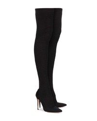 Gianvito Rossi Black Vox Cuissard 105 Knee High Boot