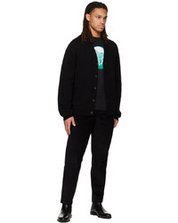 Ps By Paul Smith Black Buttoned Cardigan