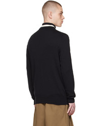 Fred Perry Black Classic Cardigan
