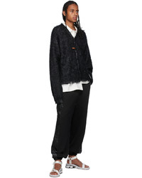 Miharayasuhiro Black Mohair Knit Cardigan