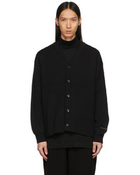 N. Hoolywood Black Waffle Knit Cardigan