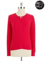 Lord & Taylor Cable Knit Cardigan Sweater