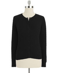 Lord & Taylor Cable Knit Cardigan Sweater