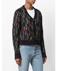 Saint Laurent Metallic Knitted Cardigan