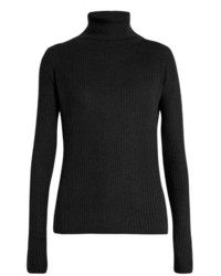 Raey Ry Roll Neck Ribbed Fine Knit Cashmere Sweater