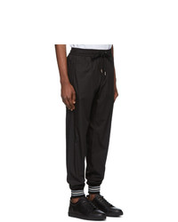 Dolce and Gabbana Black Cotton Lounge Pants