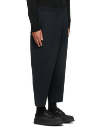 CFCL Black Milan Rib Sarrouel Trousers