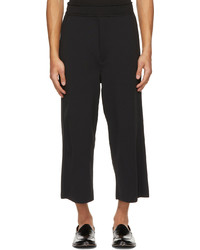 CFCL Black Milan Rib Wide Trousers