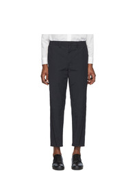 Issey Miyake Men Black Nylon Span Trousers