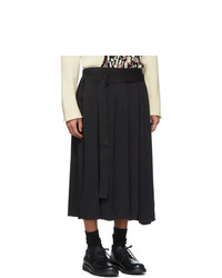 Yohji Yamamoto Black Skirt Trousers