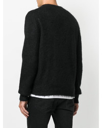 Saint Laurent Fuzzy Knit Sweater