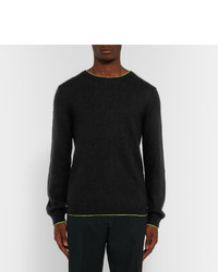 Christopher Kane Slim Fit Neon Tipped Knitted Sweater