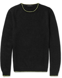 Christopher Kane Slim Fit Neon Tipped Knitted Sweater