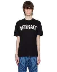 Versace Black Barocco T Shirt