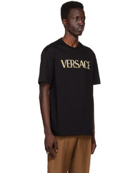 Versace Black Bonded T Shirt