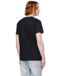Naked & Famous Denim Black Circular T Shirt