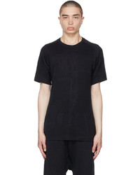 Byborre Black Cotton Jacquard T Shirt