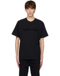 Helmut Lang Black Flocked T Shirt