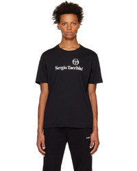 Sergio Tacchini Black Heritage T Shirt