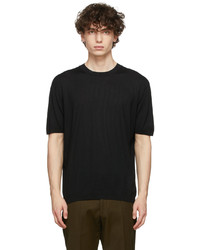 Agnona Black Knit Cashmere T Shirt