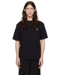 Heliot Emil Black Muster T Shirt