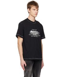 Helmut Lang Black Spray T Shirt