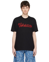 Versace Black Varsity T Shirt