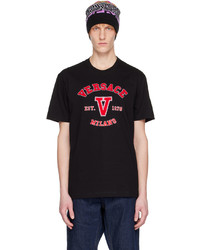 Versace Black Varsity T Shirt