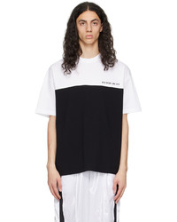 VTMNTS Black White Colorblocked T Shirt