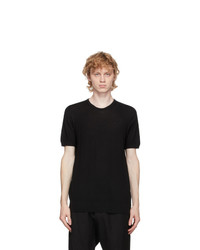 3MAN Black Wool T Shirt