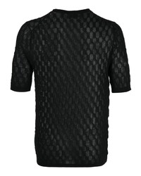 Ballantyne Crochet Knit Short Sleeve T Shirt