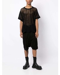 Julius Fully Perforated Cotton T Shirt
