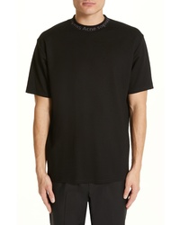 Acne Studios Navid Logo Collar T Shirt