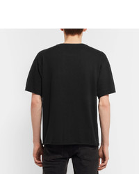 Saturdays Nyc Pacho Knitted Cotton And Cashmere Blend T Shirt