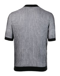 Ballantyne Ribbed Knit Cotton T Shirt