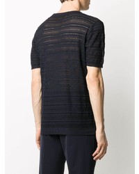 Roberto Collina Striped Knitted T Shirt