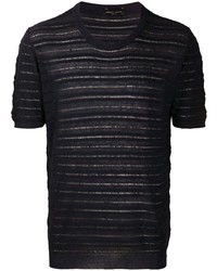 Roberto Collina Striped Knitted T Shirt