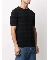 Roberto Collina Stripoed Knitted T Shirt
