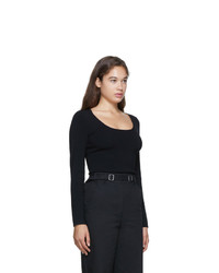 Proenza Schouler Black Compact Knit T Shirt
