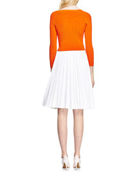 Carven Cropped Rib Knit Top