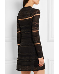 MCQ Alexander Ueen Knitted Mini Dress Black