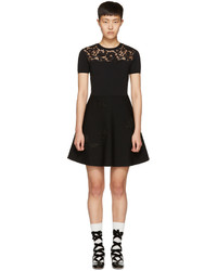 Valentino Black Knit Butterfly Dress