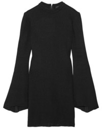 Ellery Duckie Stretch Knit Mini Dress Black