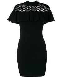 Self-Portrait Ribbed Knitted Dress