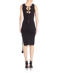 JONATHAN SIMKHAI Solid Knit Sleeveless Dress