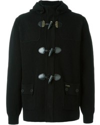 Black Knit Duffle Coat