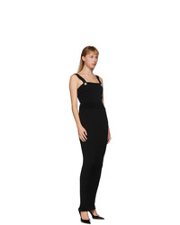 Balmain Black Knit Long Dress