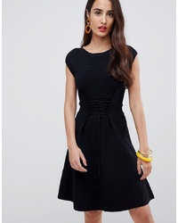 French Connection Kai Knitted Skater Dress With Lacing