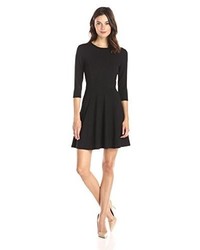 Lark Ro 34 Sleeve Knit Fit And Flare Dress